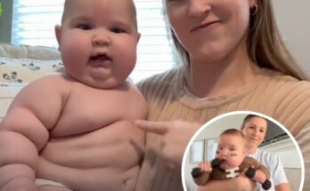 'Chunky' 33Lb baby is 'drafted for the NFL' after going viral