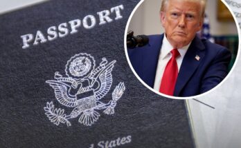 The passports now suspended following President Trump’s new policy move