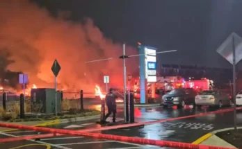At least six people feared dead after air ambulance crashed into US neighbourhood in second air tragedy this week