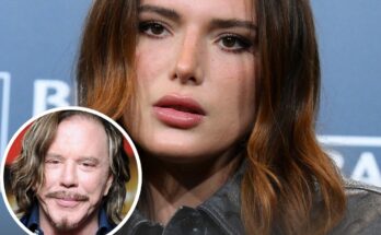 Bella Thorne claims 'gross' Mickey Rourke injured her genitalia while filming on movie set