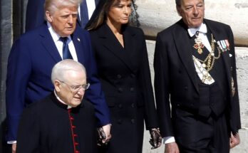 Melania Trump 'body double' conspiracy theory ignites on social media following Pope's funeral appearance