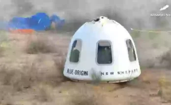 Conspiracy theorists have one big question after comparing Blue Origin rocket to SpaceX Falcon on return from space