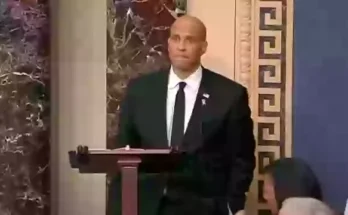 US Senator fights back tears as he breaks record with 24-hour Senate speech targeting Trump's agenda