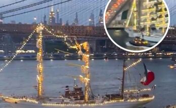 Everything we know so far about the Mexican Navy ship colliding with the Brooklyn Bridge